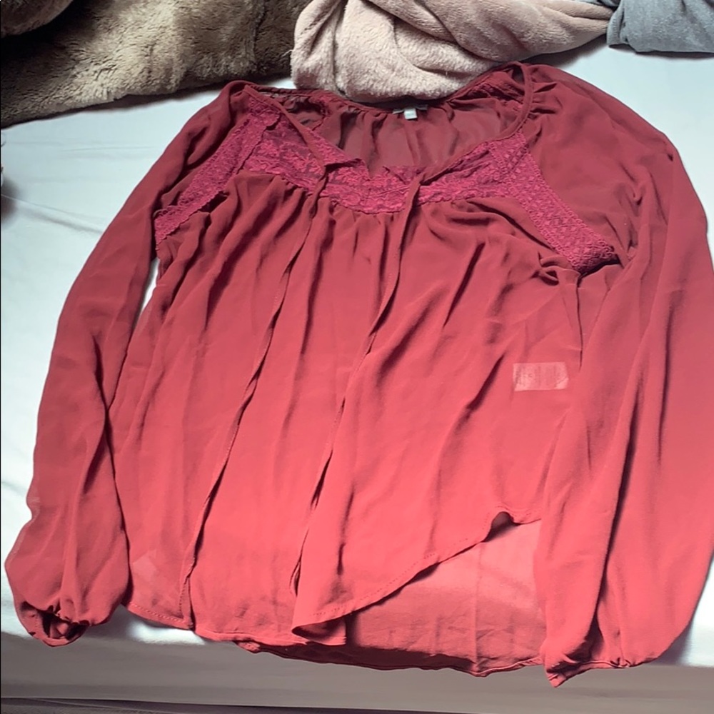 Maroon blouse